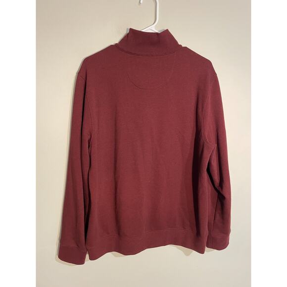 UNTUCKit 1/4 Zip Sweatshirt Size Large Burgundy Men's Corral Style #40297 - Picture 5 of 8